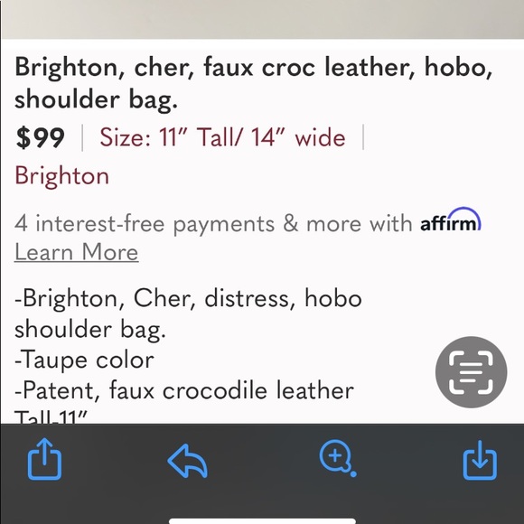 Brighton Cher hobo/shoulder bag. - Picture 16 of 16